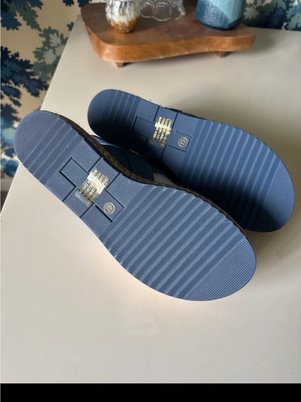 Silent D Anthropologie Alek Platform Espadrille Sandals Denim Blue 
sz 41/10.5 - Picture 9 of 12